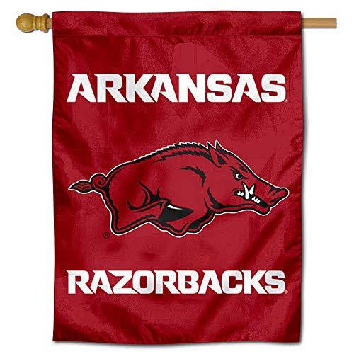College Flags & Banners Co. Arkansas Razorbacks Double Sided House Flag - 757 Sports Collectibles