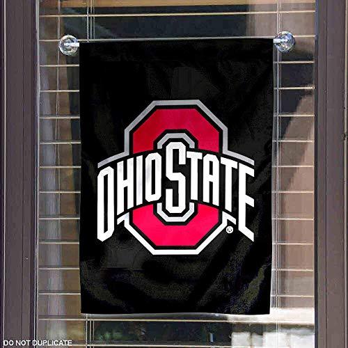 OSU Buckeyes Black Garden Flag and Yard Banner - 757 Sports Collectibles
