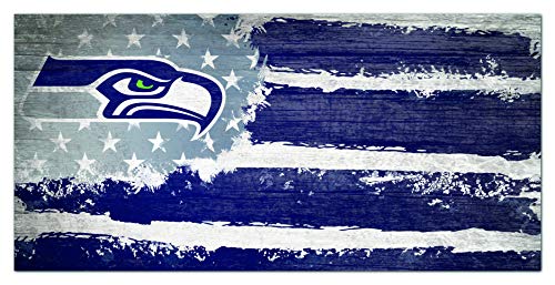 Fan Creations NFL Seattle Seahawks Unisex Seattle Seahawks Flag Sign, Team Color, 6 x 12 - 757 Sports Collectibles