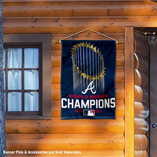 WinCraft Atlanta Braves World 2021 Series Champions House Banner Flag - 757 Sports Collectibles