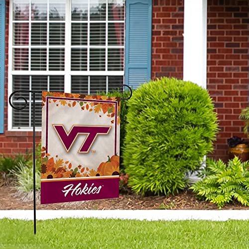 Rico Industries NCAA Virginia Tech Hokies Fall/Harvest 13" x 18" Double Sided Garden Flag - 757 Sports Collectibles
