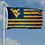 West Virginia Mountaineers Stars and Stripes Nation Flag - 757 Sports Collectibles