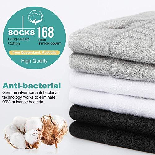 Lapulas Athletic Ankle Socks, Low Cut Cushioned Running Tab Sports Socks for Men and Women 6Pairs (Black, S) - 757 Sports Collectibles