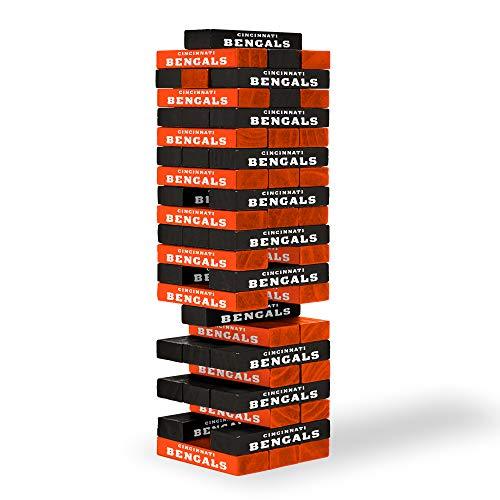 Wild Sports NFL Cincinnati Bengals Table Top Stackers 3" x 1" x .5", Team Color - 757 Sports Collectibles