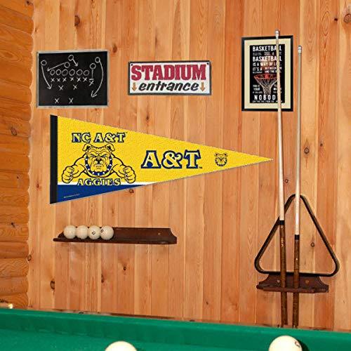 College Flags & Banners Co. North Carolina A&T Pennant Full Size Felt - 757 Sports Collectibles