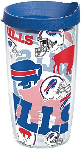 Tervis Made in USA Double Walled NFL Buffalo Bills Insulated Tumbler Cup Keeps Drinks Cold & Hot, 16oz, All Over - 757 Sports Collectibles