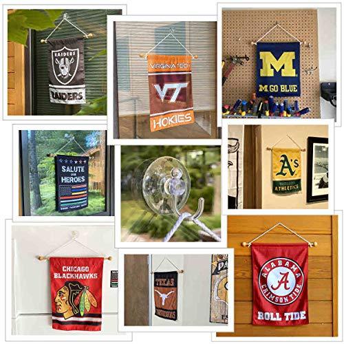 College Flags & Banners Co. Washington Huskies Window Wall Banner Hanging Flag with Suction Cup - 757 Sports Collectibles