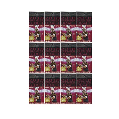 2018 Sage Hit Premier High Series Football Fat Pack 12-Pack Lot - 757 Sports Collectibles