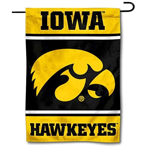 College Flags & Banners Co. Iowa Hawkeyes Garden Flag - 757 Sports Collectibles