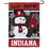 Indiana Hoosiers Holiday Winter Snow Garden Banner Flag - 757 Sports Collectibles
