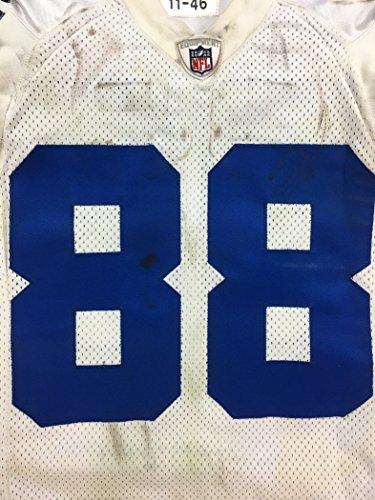 Cowboys Dez Bryant Game Worn White Reebok Road Jersey 12/4/2011 Photo Matched - 757 Sports Collectibles