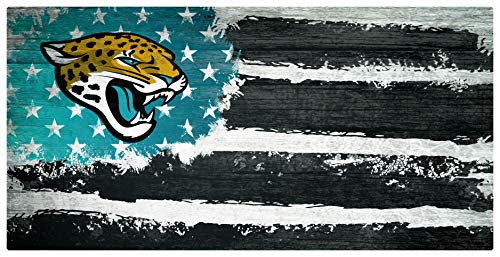 Fan Creations NFL Jacksonville Jaguars Unisex Jacksonville Jaguars Flag Sign, Team Color, 6 x 12 - 757 Sports Collectibles