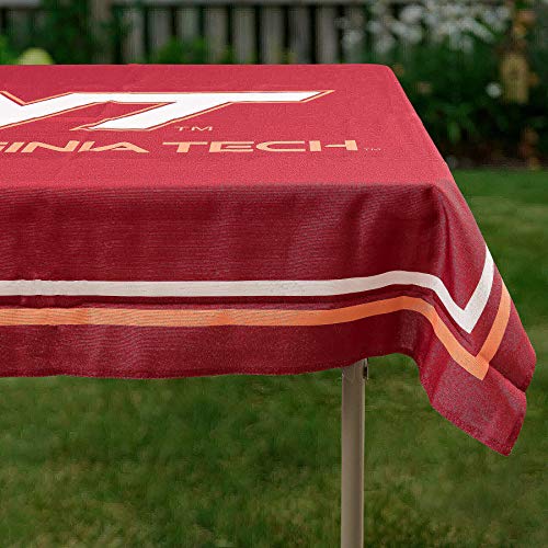 College Flags & Banners Co. Virginia Tech Hokies Logo Tablecloth or Table Overlay - 757 Sports Collectibles