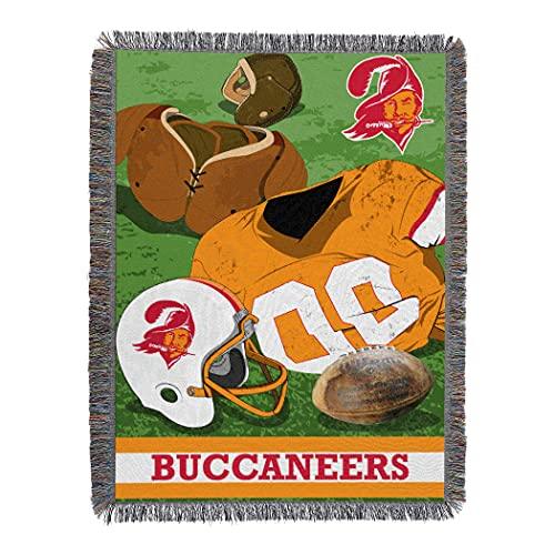 NORTHWEST NFL Tampa Bay Buccaneers Woven Tapestry Throw Blanket, 48" x 60", Vintage - 757 Sports Collectibles
