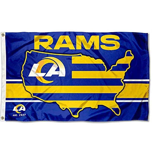 WinCraft Los Angeles Rams Nation USA American Country 3x5 Flag - 757 Sports Collectibles