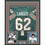 Framed Autographed/Signed Jim Langer"HOF 87" 33x42 Miami Dolphins Teal Football Jersey JSA COA