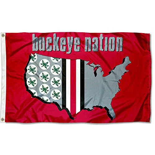 OSU Nation Ohio State Buckeyes University Large College Flag - 757 Sports Collectibles