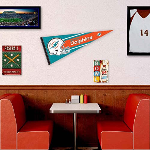 WinCraft Miami Dolphins Official 30 inch Large Pennant - 757 Sports Collectibles