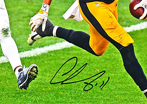 Chase Claypool Signed Pittsburgh Steelers 16x20 TD Vs. Eagles FP Photo- Beckett W Black - 757 Sports Collectibles