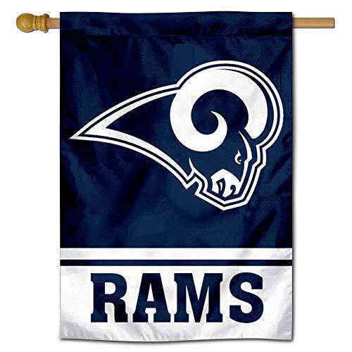 WinCraft LA Rams White Horns Two Sided House Flag - 757 Sports Collectibles