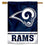 WinCraft LA Rams White Horns Two Sided House Flag - 757 Sports Collectibles
