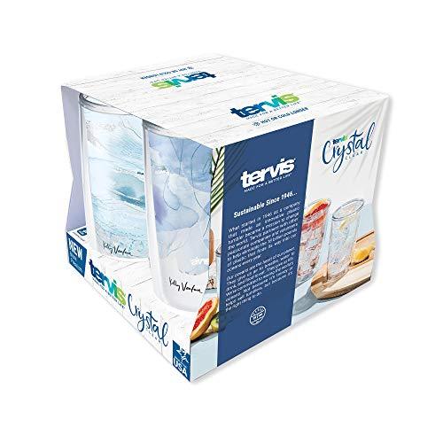 Tervis Made in USA Double Walled Kelly Ventura Insulated Tumbler Cup Keeps Drinks Cold & Hot, 16oz 4pk, Blue Collection - 757 Sports Collectibles