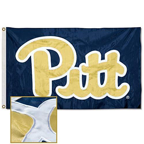 College Flags & Banners Co. Pittsburgh Panthers Embroidered and Stitched Nylon Flag - 757 Sports Collectibles
