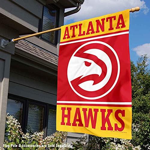 WinCraft Atlanta Hawks Double Sided House Banner Flag - 757 Sports Collectibles