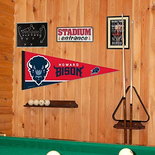 College Flags & Banners Co. Howard Bison Pennant Full Size Felt - 757 Sports Collectibles