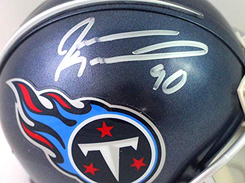 Jevon Kearse Autographed Tennessee Titans Mini Helmet - JSA W Auth SILVER - 757 Sports Collectibles