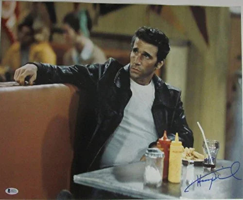 Henry Winkler The Fonz Autographed/Signed 16x20 Photo Beckett 135535