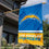 Los Angeles Chargers Wordmark Logo Double Sided Banner Flag - 757 Sports Collectibles