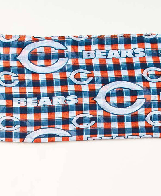 NFL Chicago Bears Endless Loop Plaid Infinity Scarf - 757 Sports Collectibles