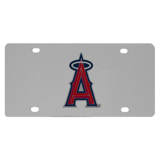 Los Angeles Angels License Plate Stainless Steel CO - 757 Sports Collectibles