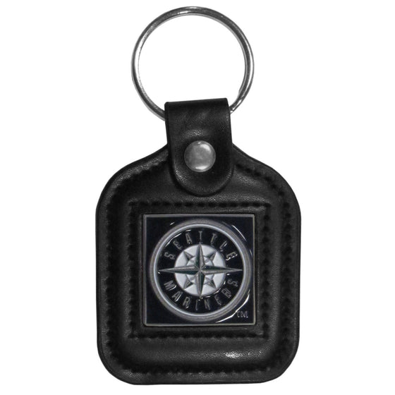 Seattle Mariners Key Ring Square Leather CO - 757 Sports Collectibles