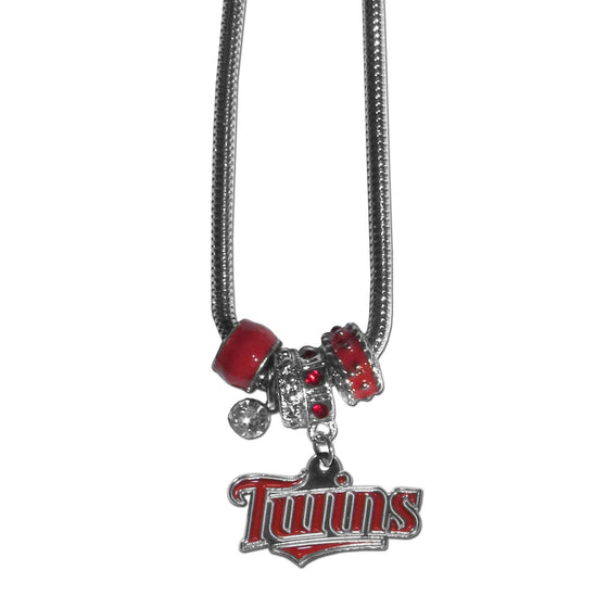 Minnesota Twins Necklace Euro Bead Style CO - 757 Sports Collectibles