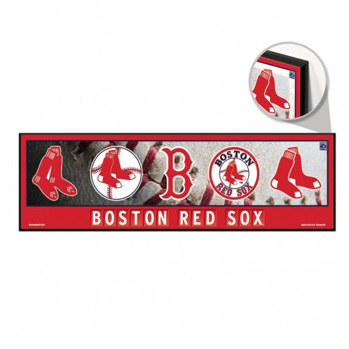Boston Red Sox Wood Sign 9x30
