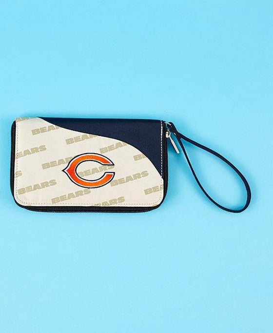 NFL Chicago Bears Cell Phone Wallet Wristlet Embroidered - 757 Sports Collectibles