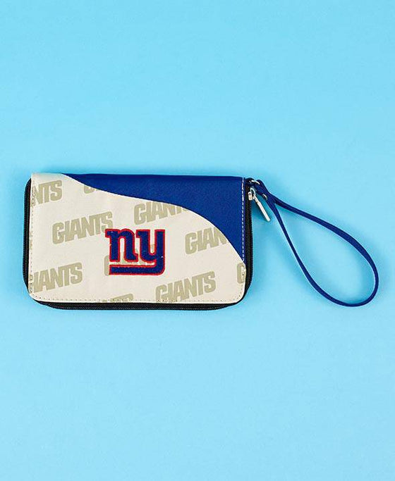 NFL New York Giants Cell Phone Wallet Wristlet Embroidered - 757 Sports Collectibles