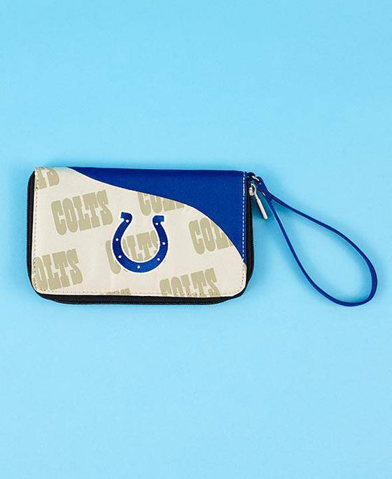 NFL Indianapolis Colts Cell Phone Wallet Wristlet Embroidered - 757 Sports Collectibles