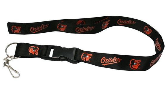 Baltimore Orioles Black Primary Breakaway Lanyard 26" Buckle w/ Key Ring - 757 Sports Collectibles