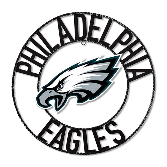 Philadelphia Eagles 24" Wrought Iron Wall Art - 757 Sports Collectibles