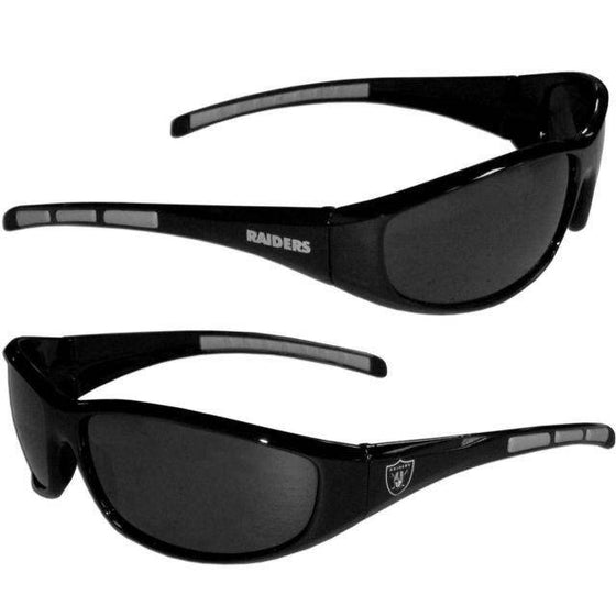 Oakland Raiders Wrap Sunglasses UV Protective 400 - 757 Sports Collectibles