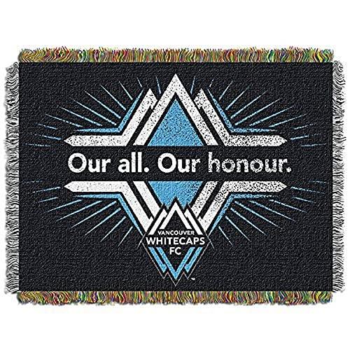MLS Vancouver Whitecaps "Handmade" Woven Tapestry Throw Blanket, 48" x 60" - 757 Sports Collectibles