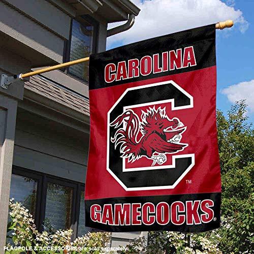 College Flags & Banners Co. USC Gamecocks Double Sided House Flag - 757 Sports Collectibles