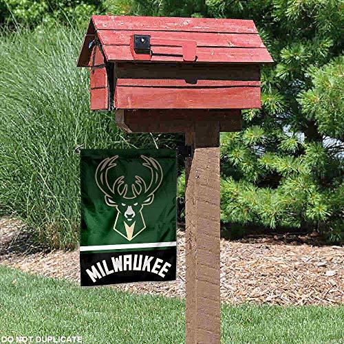 WinCraft Milwaukee Bucks Double Sided Garden Flag - 757 Sports Collectibles