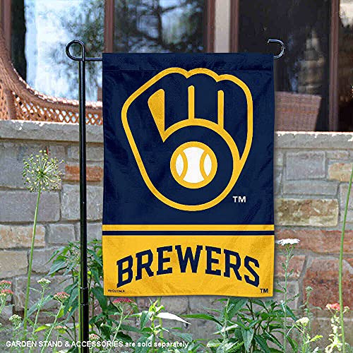 WinCraft Milwaukee Brewers Double Sided Garden Flag - 757 Sports Collectibles