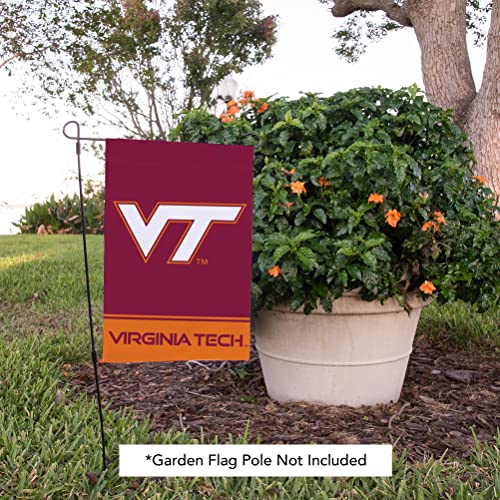 Virginia Tech Garden Flag Hokies VT Banner 100% Polyester (Design A) - 757 Sports Collectibles