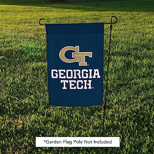 Georgia Tech Garden Flag Yellow Jackets GT Institute of Technology Banner 100% Polyester (Design C) - 757 Sports Collectibles