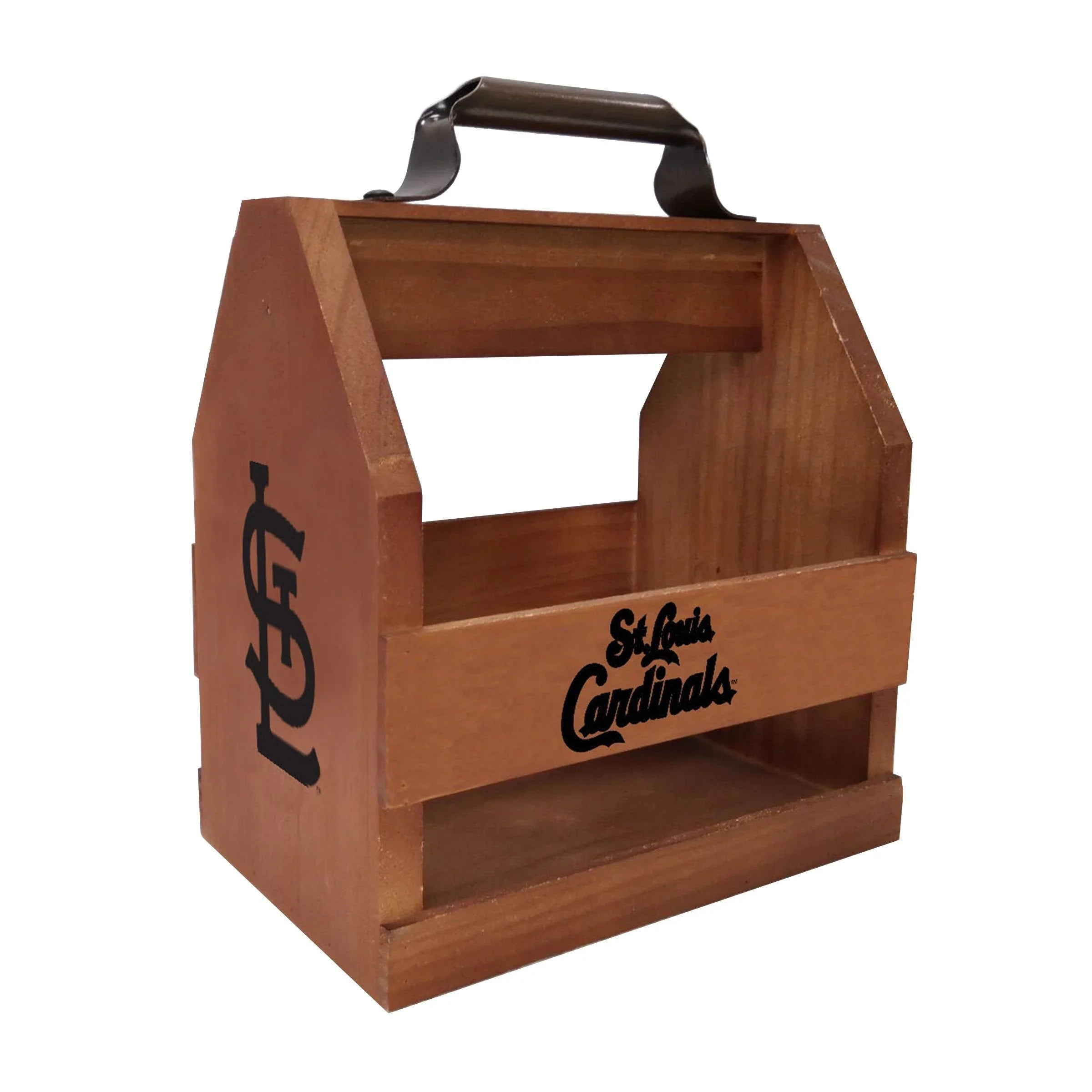 St Louis Cardinals Wood BBQ Caddy